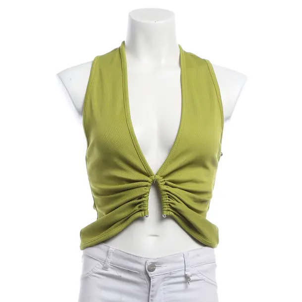 Top, in Olive Green, Polyester, Christopher Esber