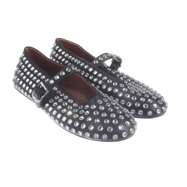 Ballerine, in Nero, Alaia