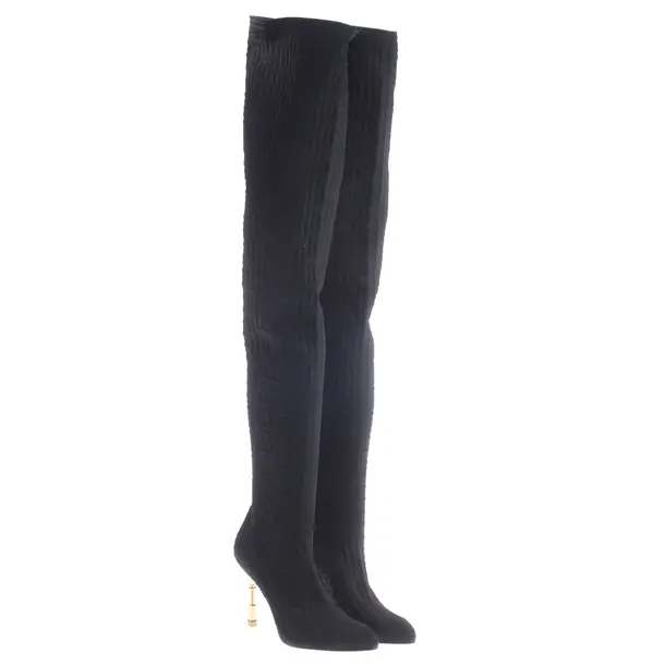 Overkneestiefel, in Schwarz, Balmain