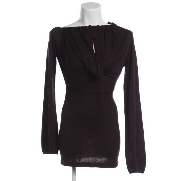 Dress, in Dark Brown, Viscose, Aya Muse