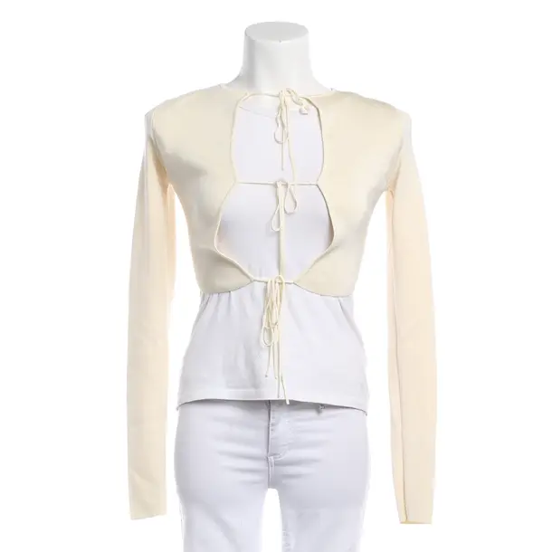 Strickjacke, in Cream, Baumwolle, Aya Muse