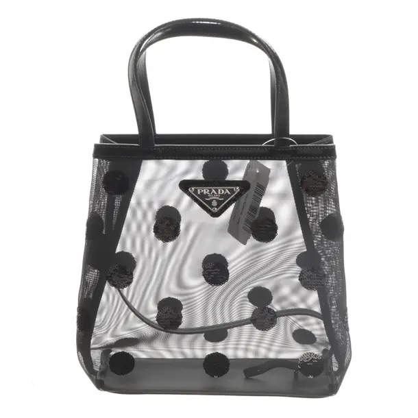 Handbag, in Black, Polyvinyl, Prada