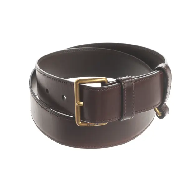 Belt, in Brown, Leather, Prada