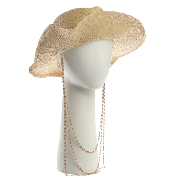Hat, in Light Brown, Straw, Ruslan Baginskiy