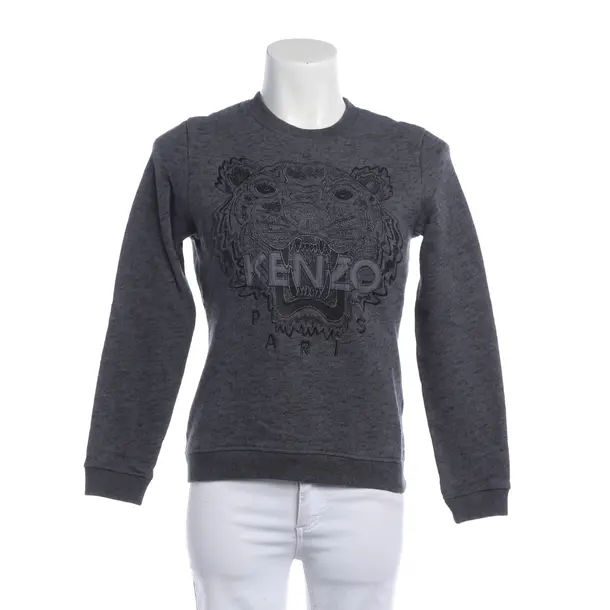 Sweatshirt, in Grau, Baumwolle, Kenzo