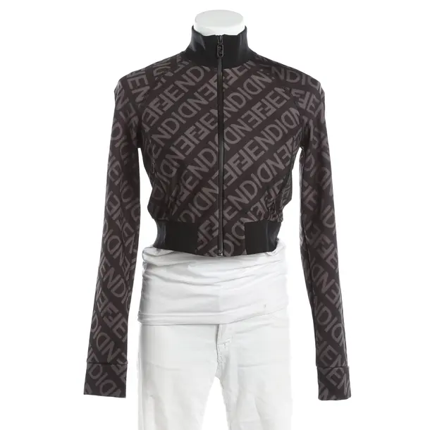 Zip-up Hoodie, in Black, Polyamide, Fendi