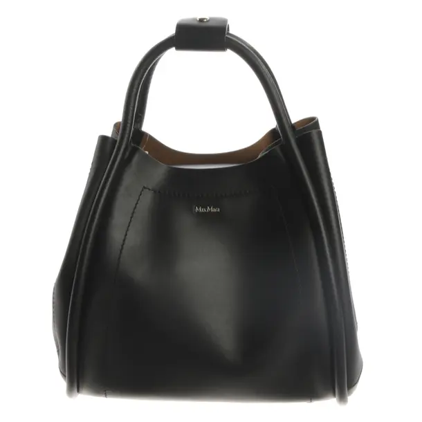 Handbag, in Black, Leather, Max Mara