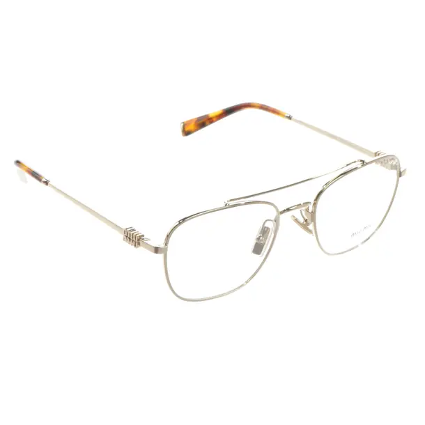 Brillengestell, in Gold, Metall (metallisch, metallisiert), Miu Miu