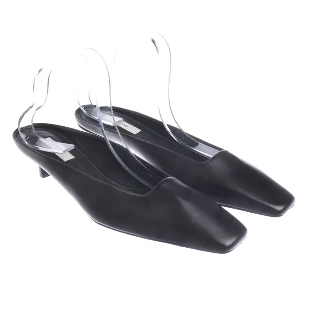 Heeled Mules, in Black, Totême