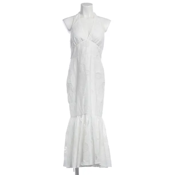 Cocktail Dress, in White, Linen, self-portrait