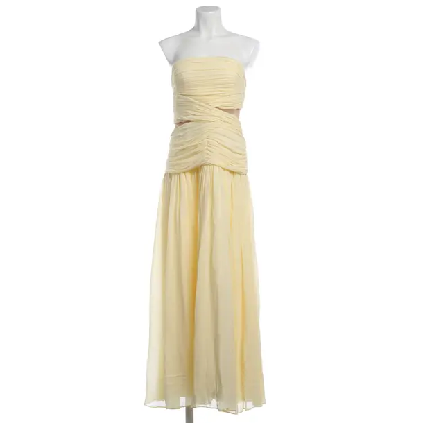Cocktail Dress, in Yellow, Polyester, self-portrait