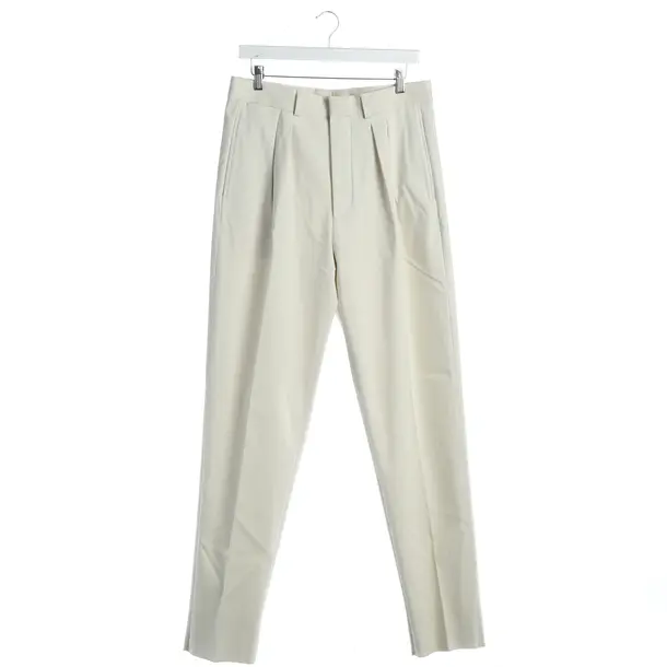 Pants, in White, Cotton, Loro Piana
