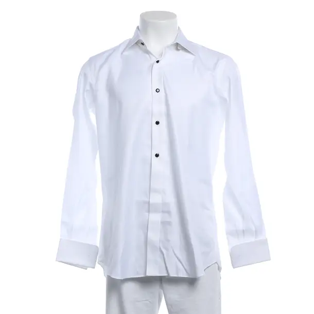 Shirt, in White, Cotton, Brioni