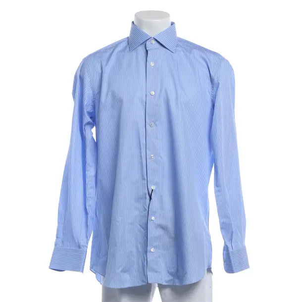 Shirt, in Blue, Cotton, Brioni