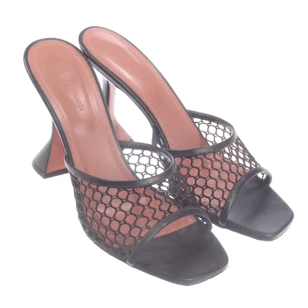 Heeled Sandals, in Dark Brown, Amina Muaddi