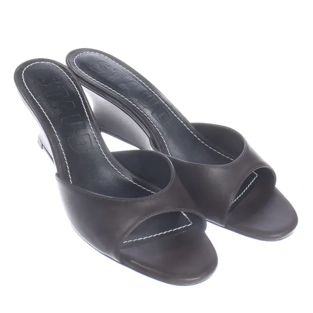 Wedges, in Dark Brown, Staud