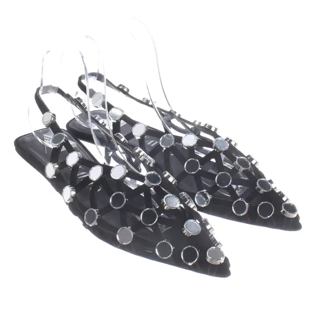 Slingbacks, in Black, The Attico