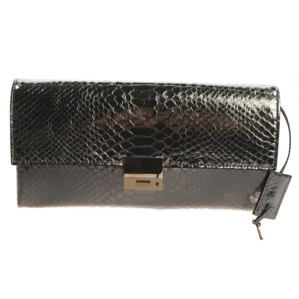 Clutch Bag, in Silver, Leather, Tom Ford