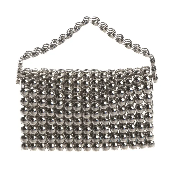 Abendtasche, in Silber, Metall (metallisch, metallisiert), Aquazzura