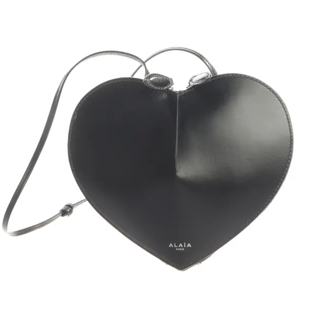 Evening Bag, in Black, Leather, Alaia