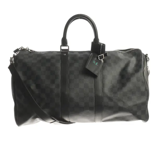 Weekender Bag, in Gray, Canvas, Louis Vuitton