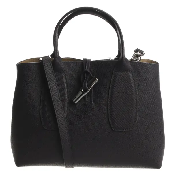 Handtasche, in Dunkellila, Leder, Longchamp