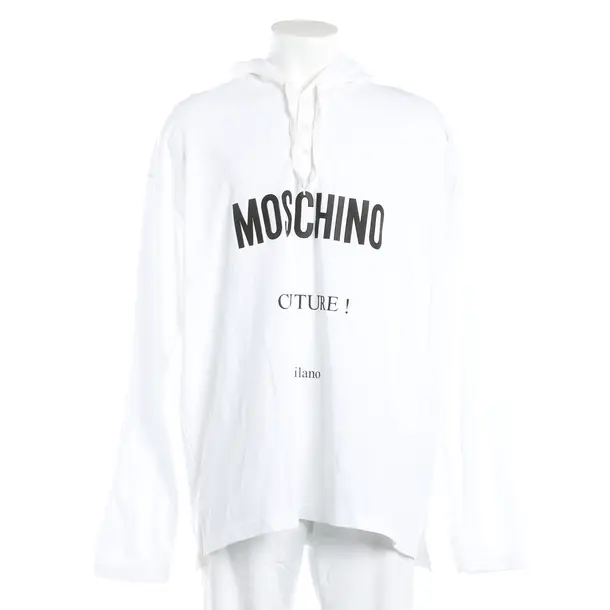 Hoodie, in Weiß, Baumwolle, Moschino