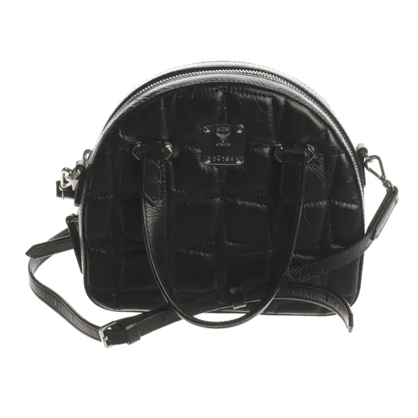 Abendtasche, in Schwarz, Leder, MCM
