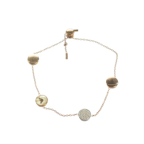Armband, in Gold, Metall (metallisch, metallisiert), Emporio Armani