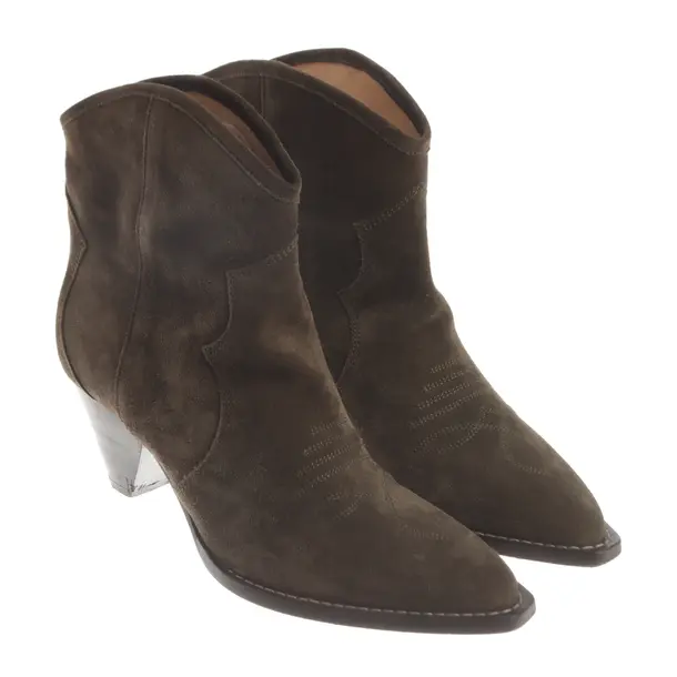 Stiefeletten, in Dunkelgrün, Isabel Marant