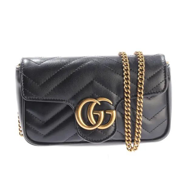 Evening Bag, in Black, Leather, Gucci