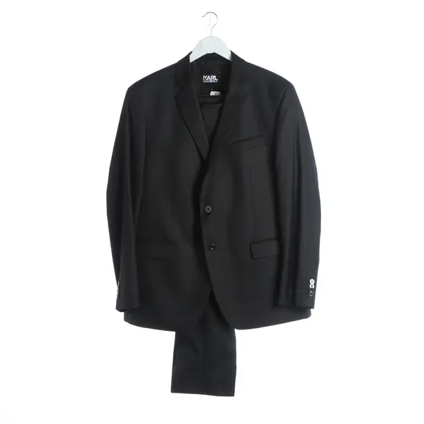 Suit, in Dark Gray, Wool, Karl Lagerfeld