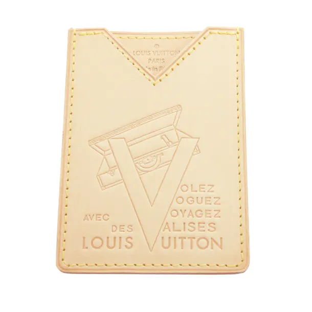 Card Holder, in Beige, Leather, Louis Vuitton