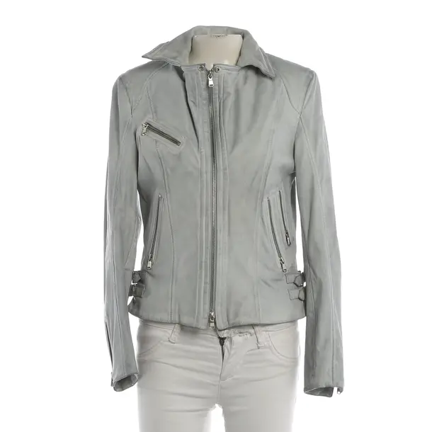 Lederjacke, in Hellgrau, Leder, Schyia