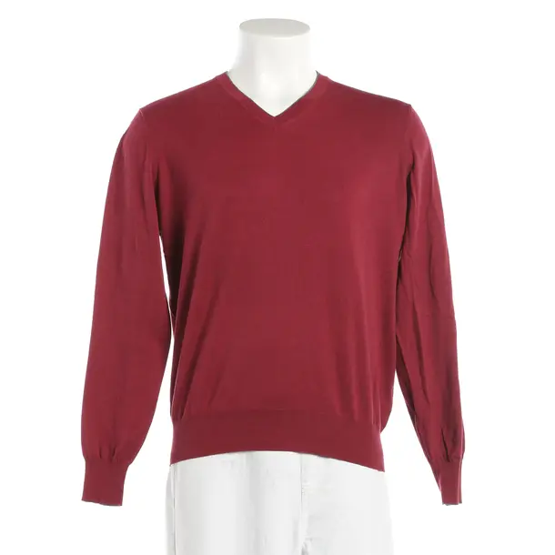 Jumper, in Bordeaux, Cotton, Brunello Cucinelli