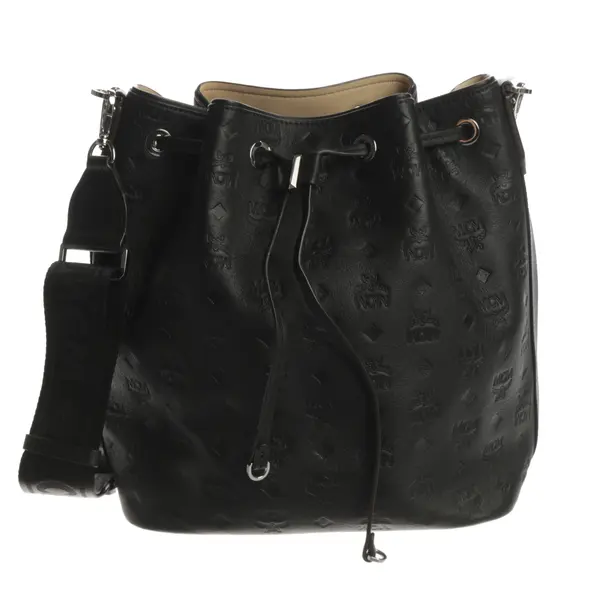 Bucket Bag, in Schwarz, Leder, MCM
