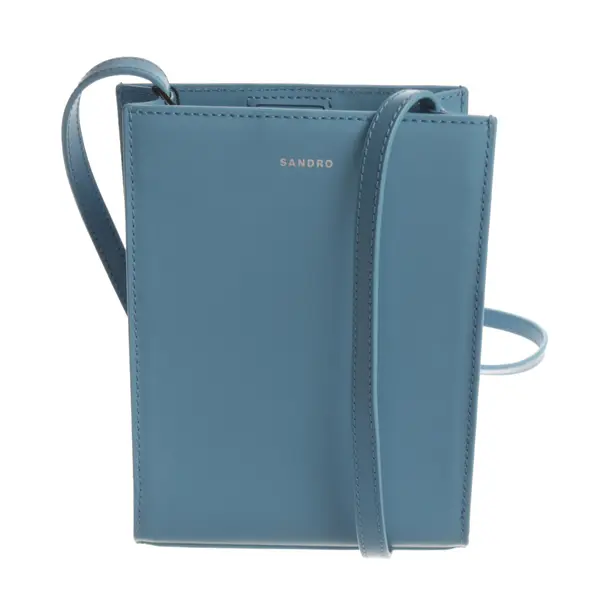 Abendtasche, in Hellblau, Leder, Sandro