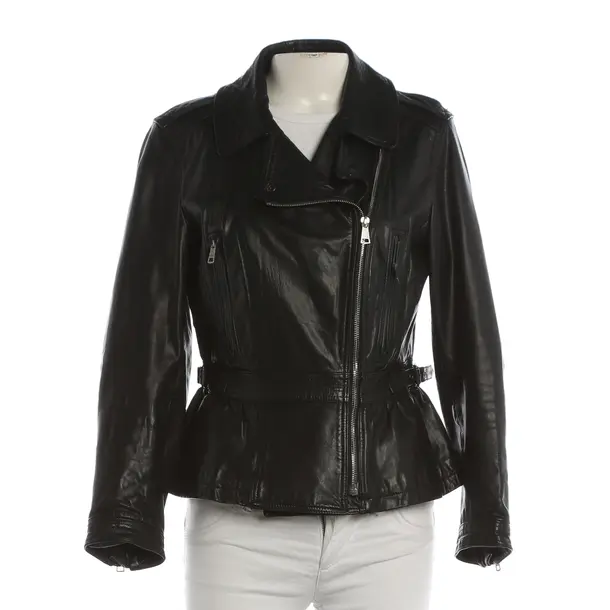 LeatherJacket, in Black, Leather, Burberry Brit