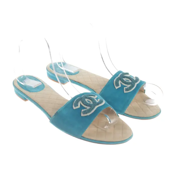 Sandals, in Blue, Chanel