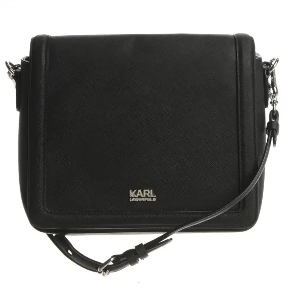 Borsa a cinture a tracolla, in Nero, Poliuretano, Karl Lagerfeld