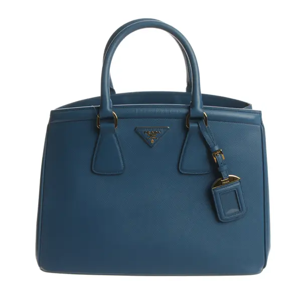 Handtasche, in Blau, Leder, Prada