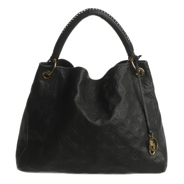 Shoulder Bag, in Black, Leder, Louis Vuitton