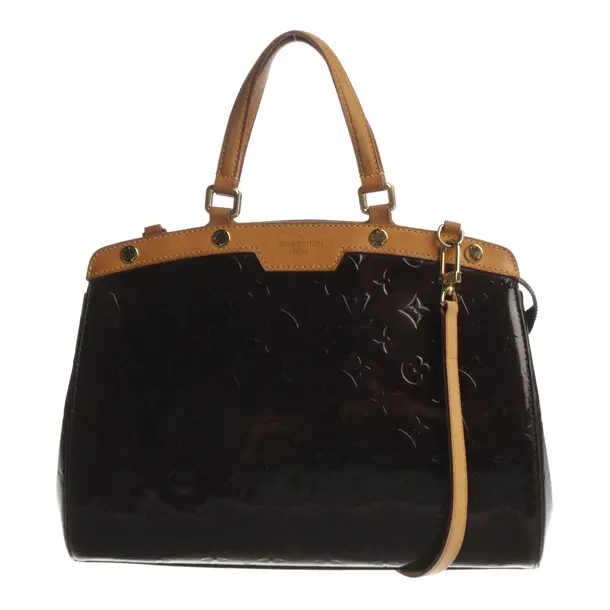 Handtasche, in Dunkelbraun, Lackleder, Louis Vuitton