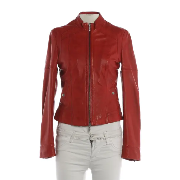 Lederjacke, in Rot, Leder, Hugo Boss Orange
