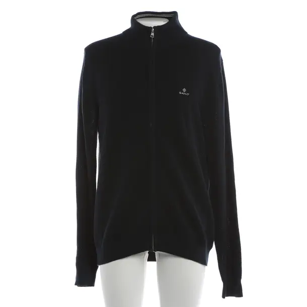 Cardigan, in Navy, Cotton, Gant
