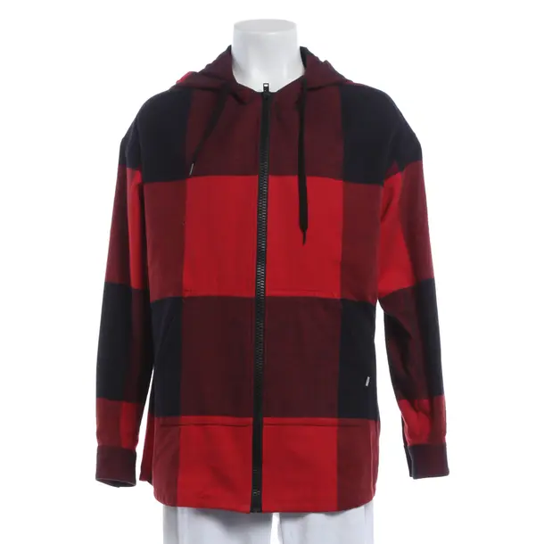Felpa con cerniera, in Rosso, Cotone, Moschino