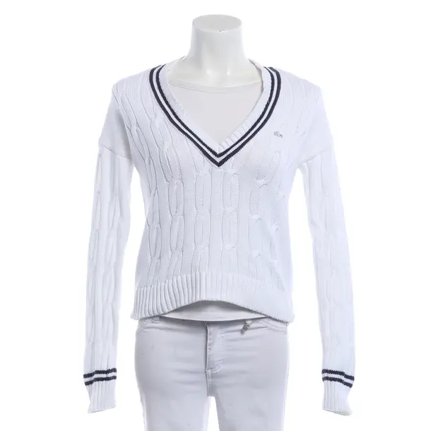 Maglione, in Bianco, Cotone, Lacoste