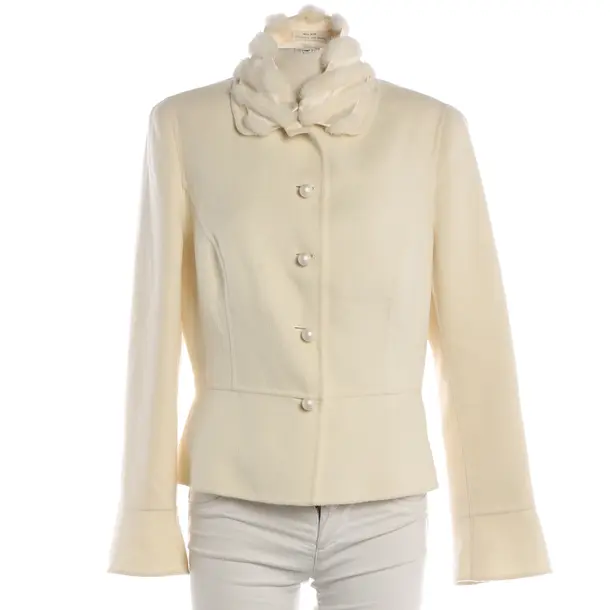 Mid-Season Jacket, in Cream, Wolle, Escada