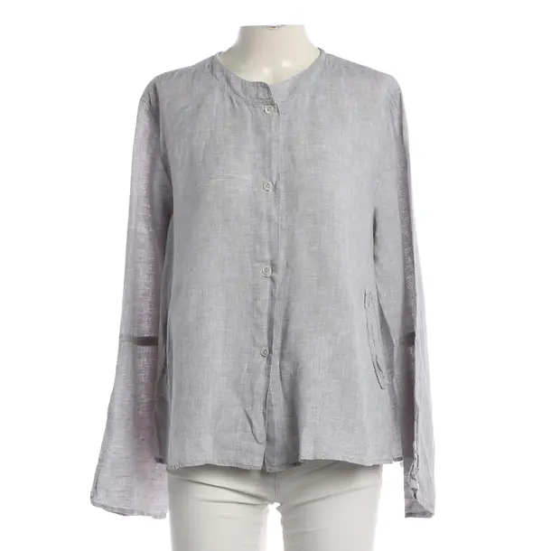 Blouse, in Gray, Leinen, Robert Friedman