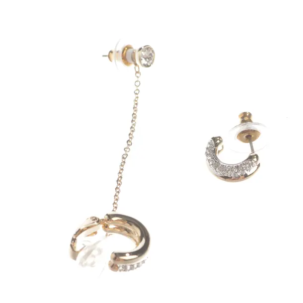 Earrings, in Gold, Metall, Swarovski